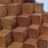 3D design wooden bookends