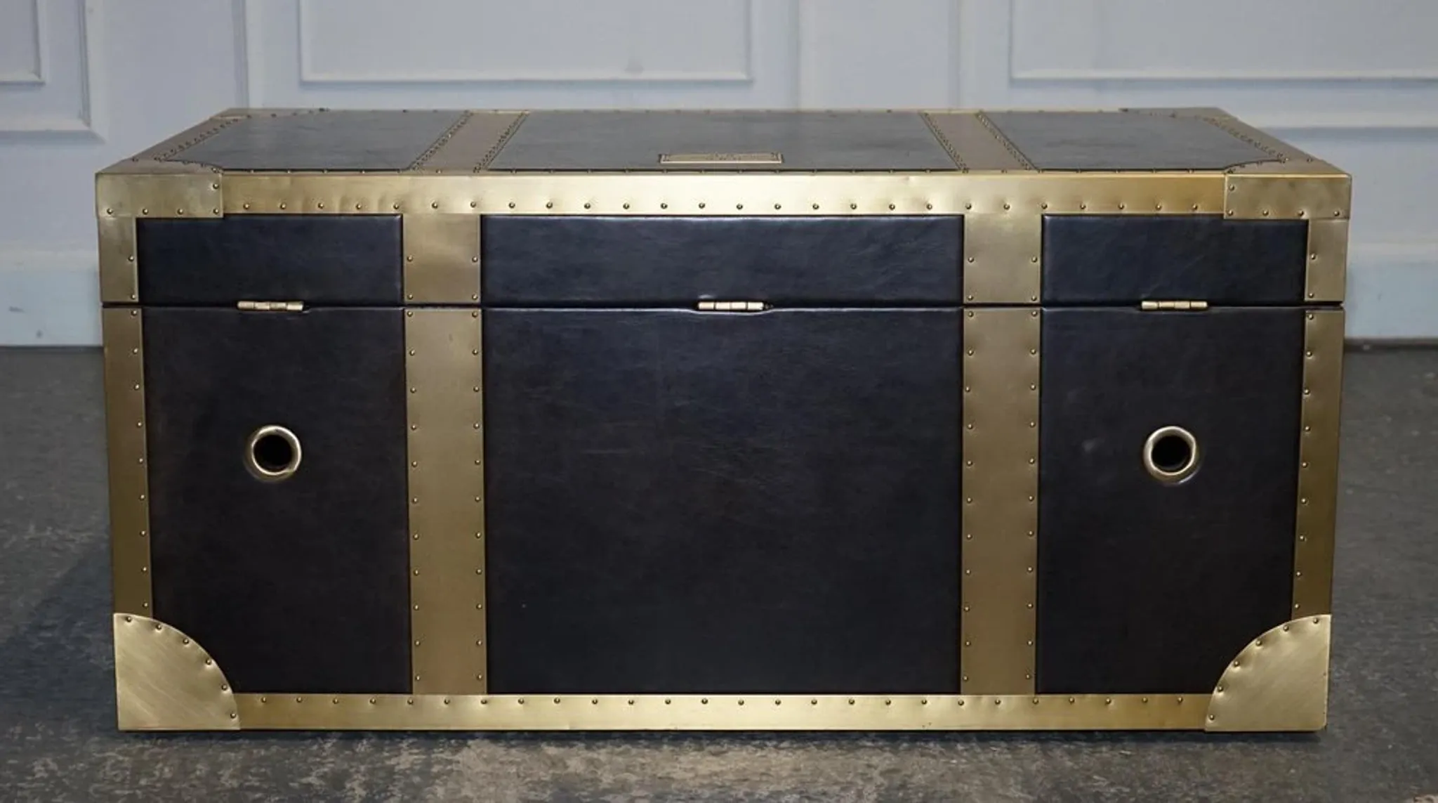 Cumberland Storage Chest with Red Velvet Lining by Timothy Oulton