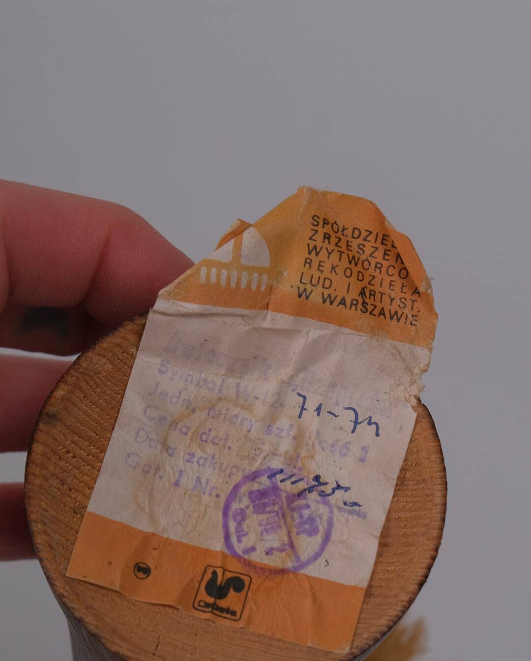 Anthropomorphic wooden candle holder