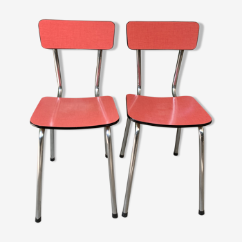 Chaises formica rouge