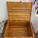 Vintage bamboo briefcase
