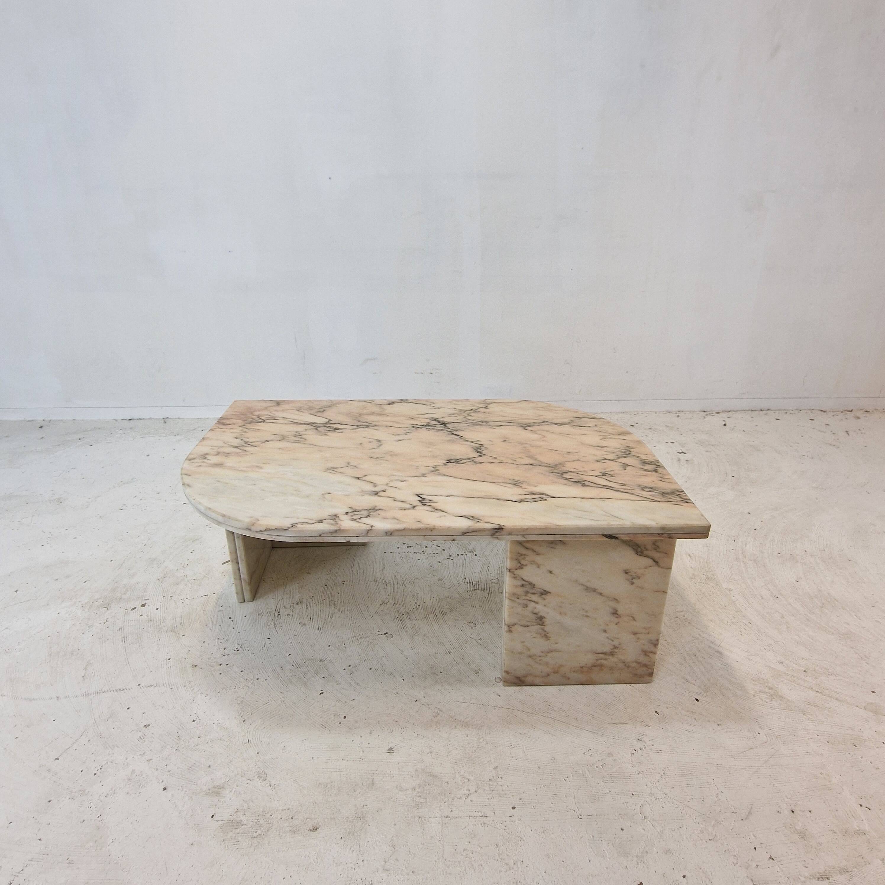 Italian Marble Coffee or Side Table, 1980s