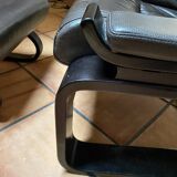 Pair of armchairs and their ottomans by ake fribytter for nelo sweden 1970