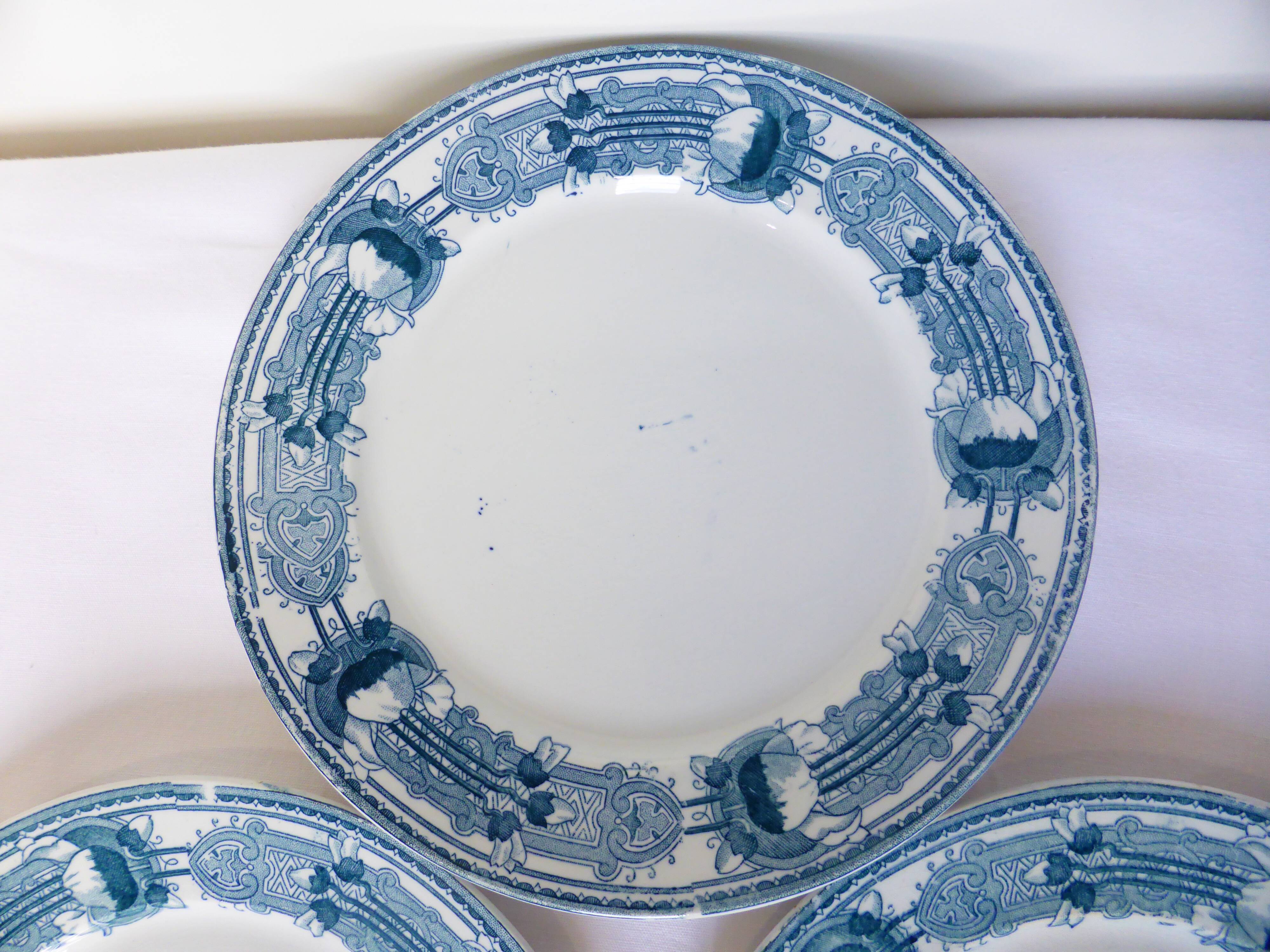 3 vintage dessert plates from CM&C, Massena model