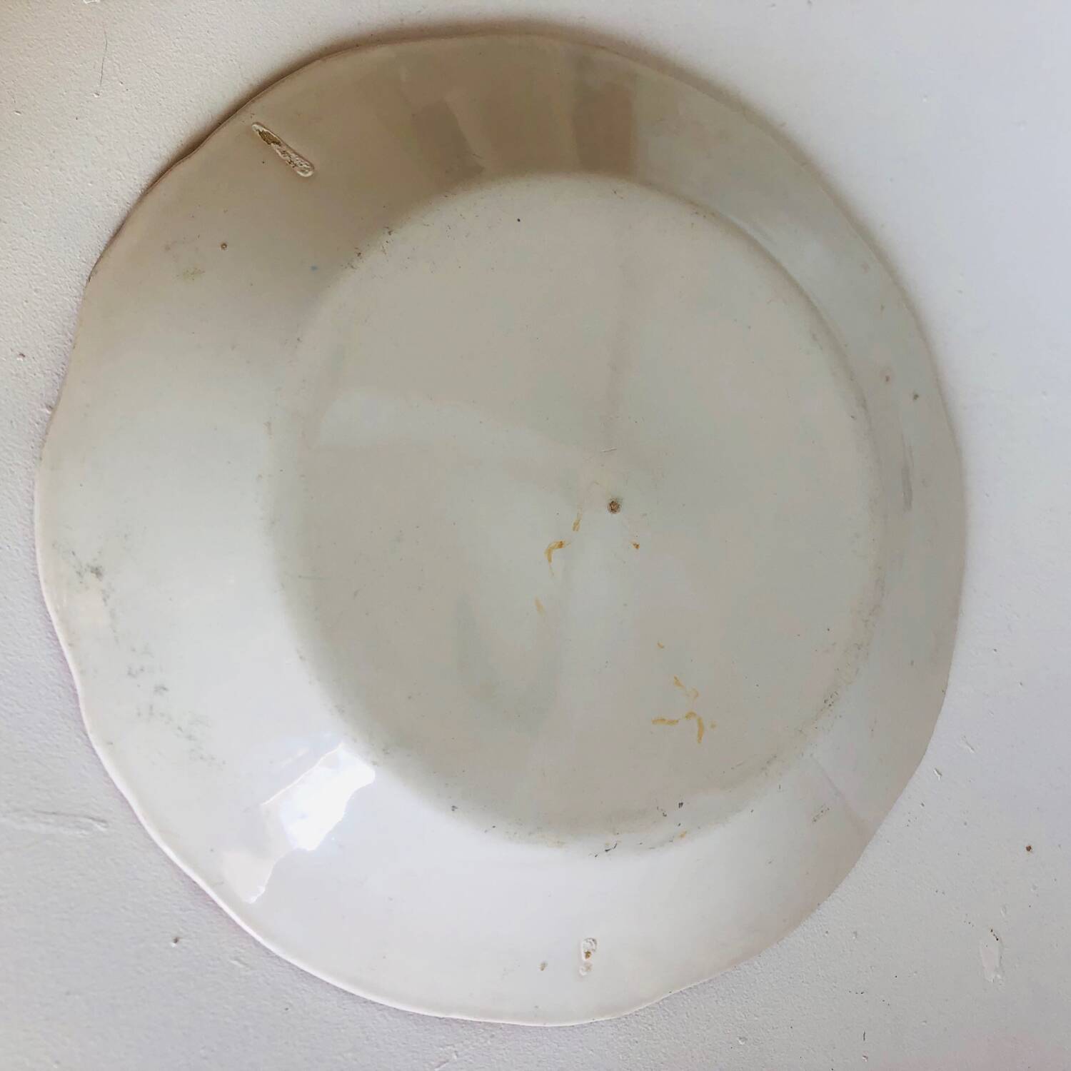 Pair of plates Les Islettes with bouquet and peacock