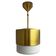 Brass and milk glass midcentury pendant by Kamenicky Senov, 1970s