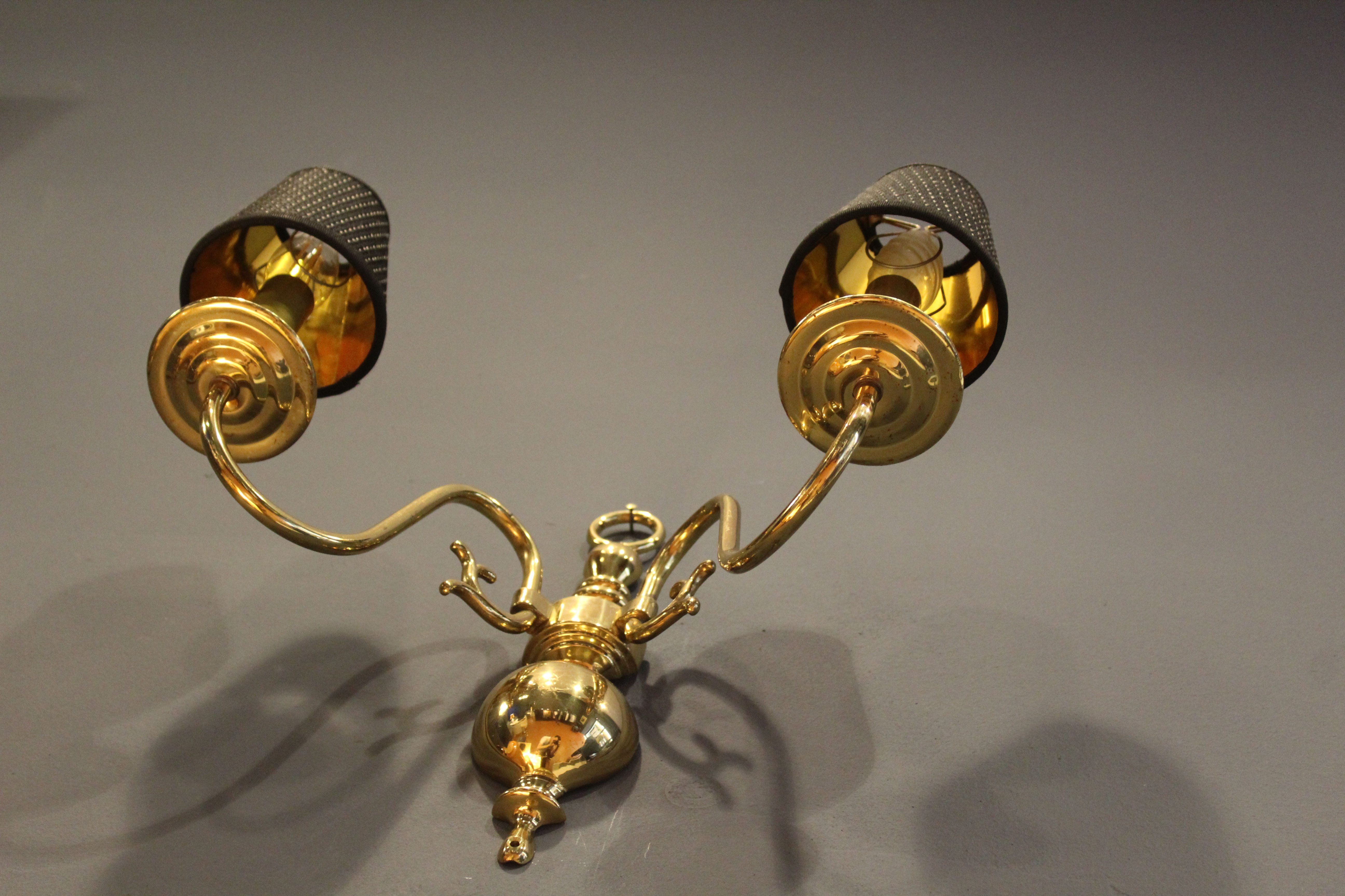 Italian midcentury brass sconce
