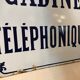 Plaque émaillée cabine téléphonique
