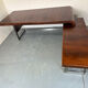 Vintage Danish design mid century wood steel Sibast executive desk
