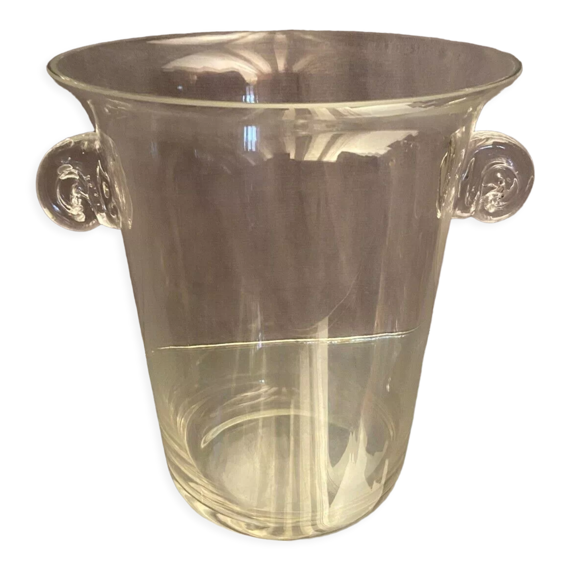 Crystalline glass champagne bucket