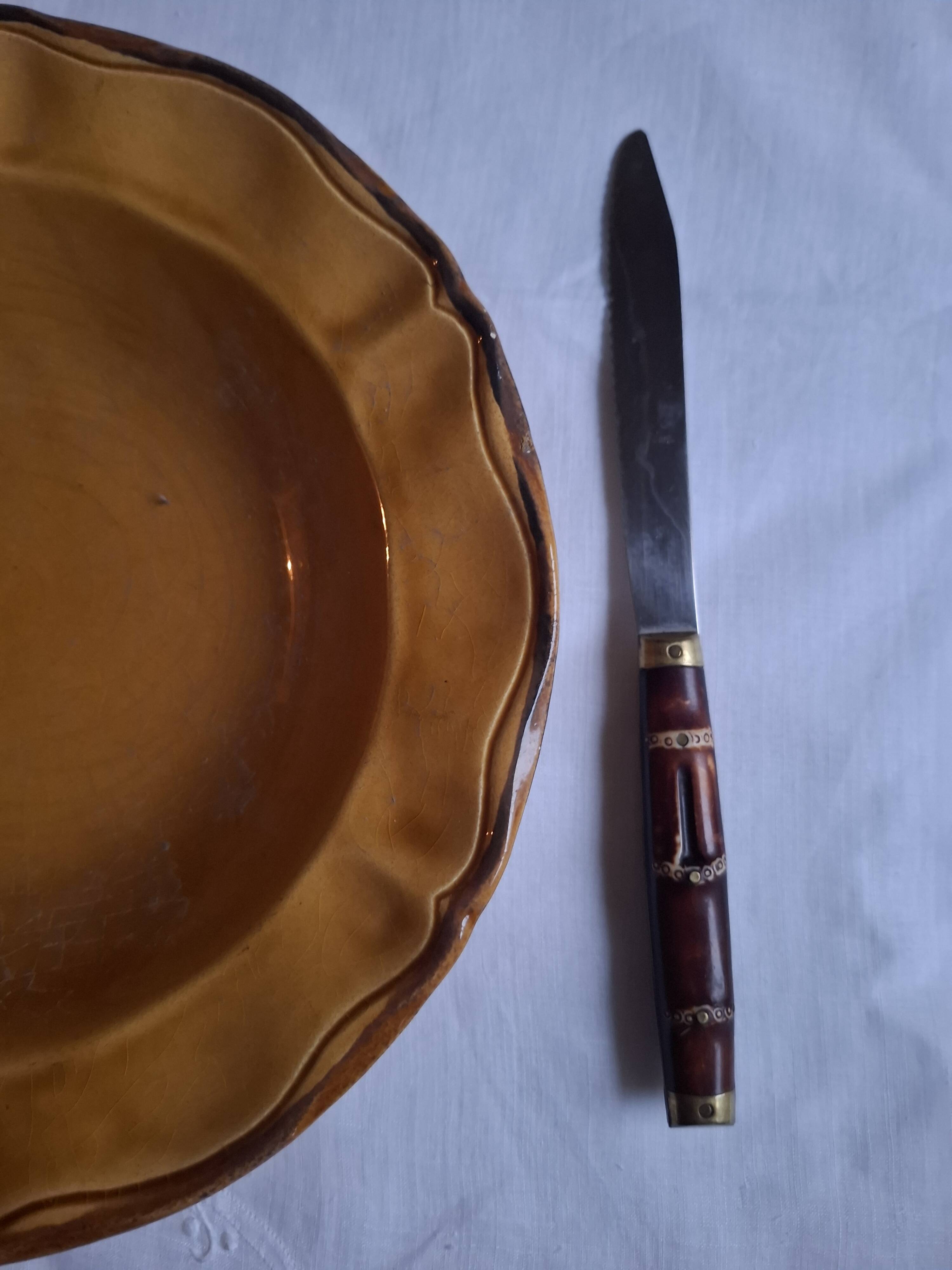 Ochre earthenware dish from Haute Provence