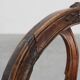 Chaise Gustavienne en noyer du XVIIIe siècle avec rembourrage en cuir, Royaume-Uni victorien