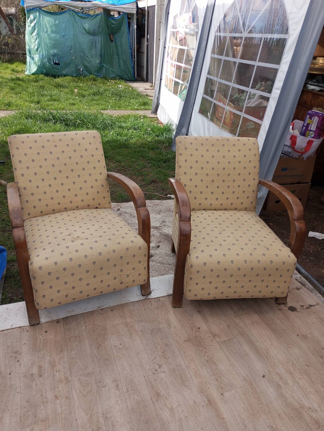 Paire de fauteuil de style thonet
