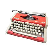Olympia Orange Salmon Typewriter Revised Vintage With New Ribbon