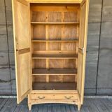 Raw wood wardrobe