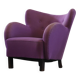 Vintage Danish 1930s club lounge chair, style of Fritz Hansen & Flemming Lassen