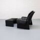 Saporiti Italia P60 armchair with ottoman