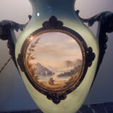 Pair of legs of porcelain lamps from Paris