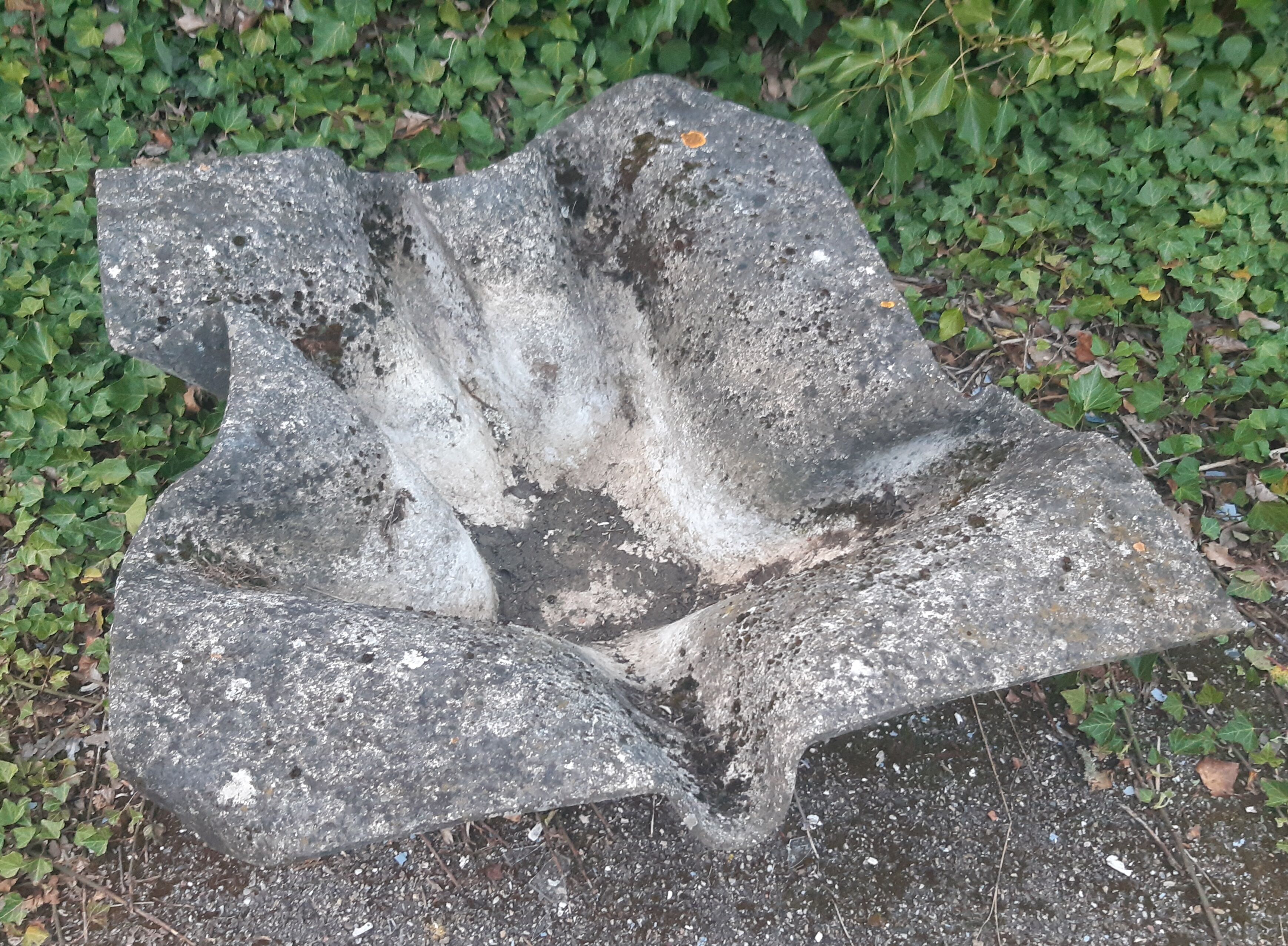 Handkerchief planter by Willy Guhl for Eternit 1950