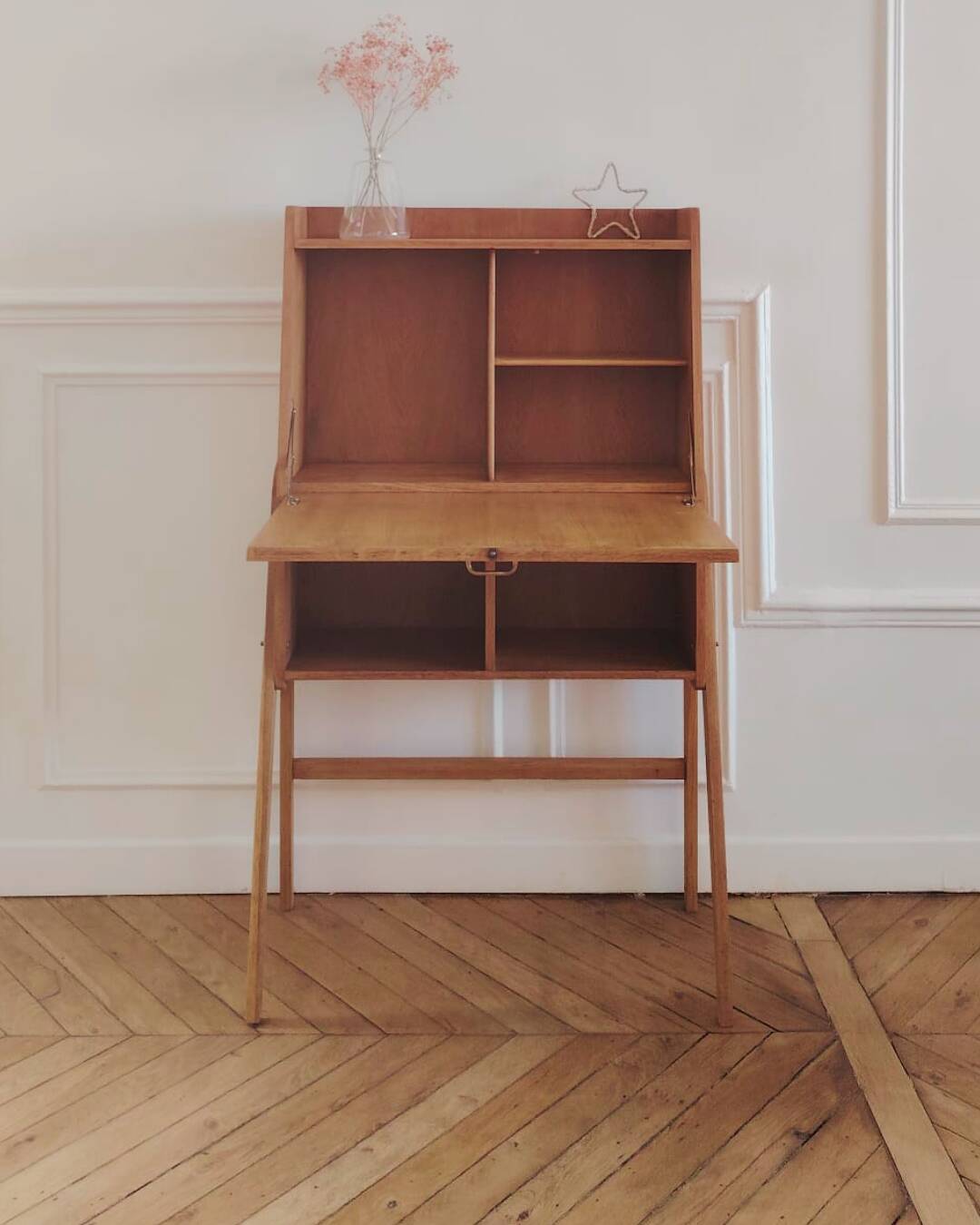 Renovated vintage Scandinavian secretary, 1950s-60s.
