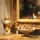 Italian 19th Century Neoclassical Marble Bowl on Pedestal or Tazza Centerpiece