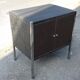Industrial-style sideboard circa 1960 in polished steel and matte varnish