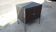 Industrial-style sideboard circa 1960 in polished steel and matte varnish