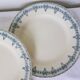 4 assiettes dessert vintage en terre de fer modèle Boetie