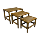 Rattan nesting tables 1970’s