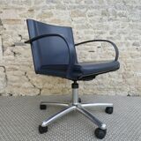 Office armchair by Carlo Bartoli for Matteo Grassi in leather