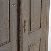 Rustic painted wardrobe in wood, Central Europe, circa 1900–1920