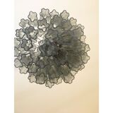 Grey “tronchi” murano glass chandelier by
