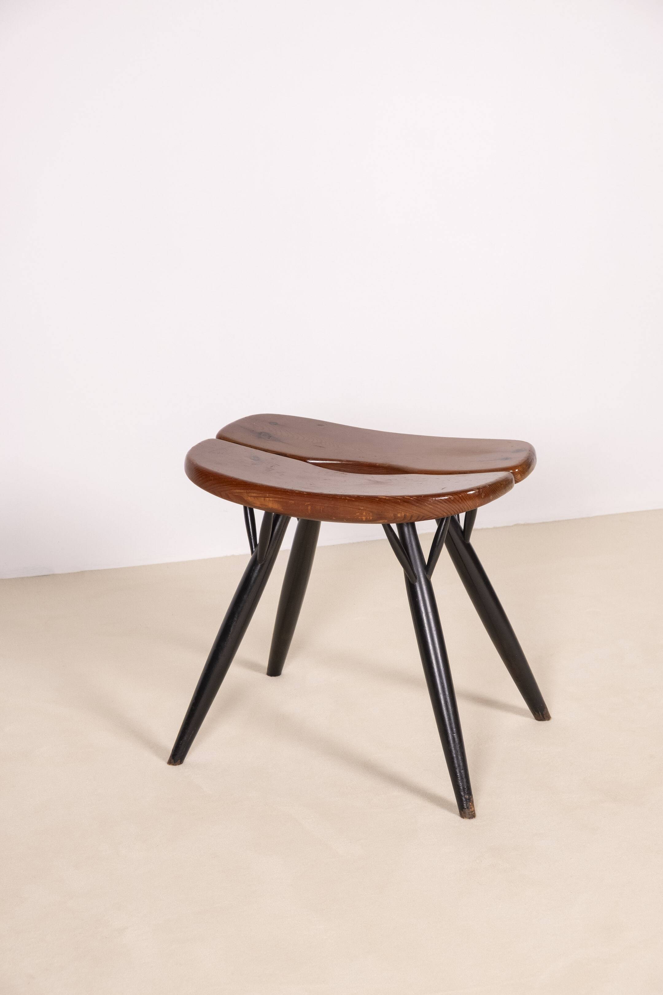 Early Pirkka Stool by Ilmari Tapiovaara for Laukaan Puu, 1950s