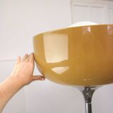 Grand lampadaire marron de Luigi Massoni pour Guzzini, années 1970