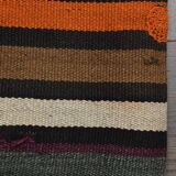 Vintage bath mat - Striped kilim