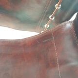 Set of 2 italian mid century lounge chairs, 1980's