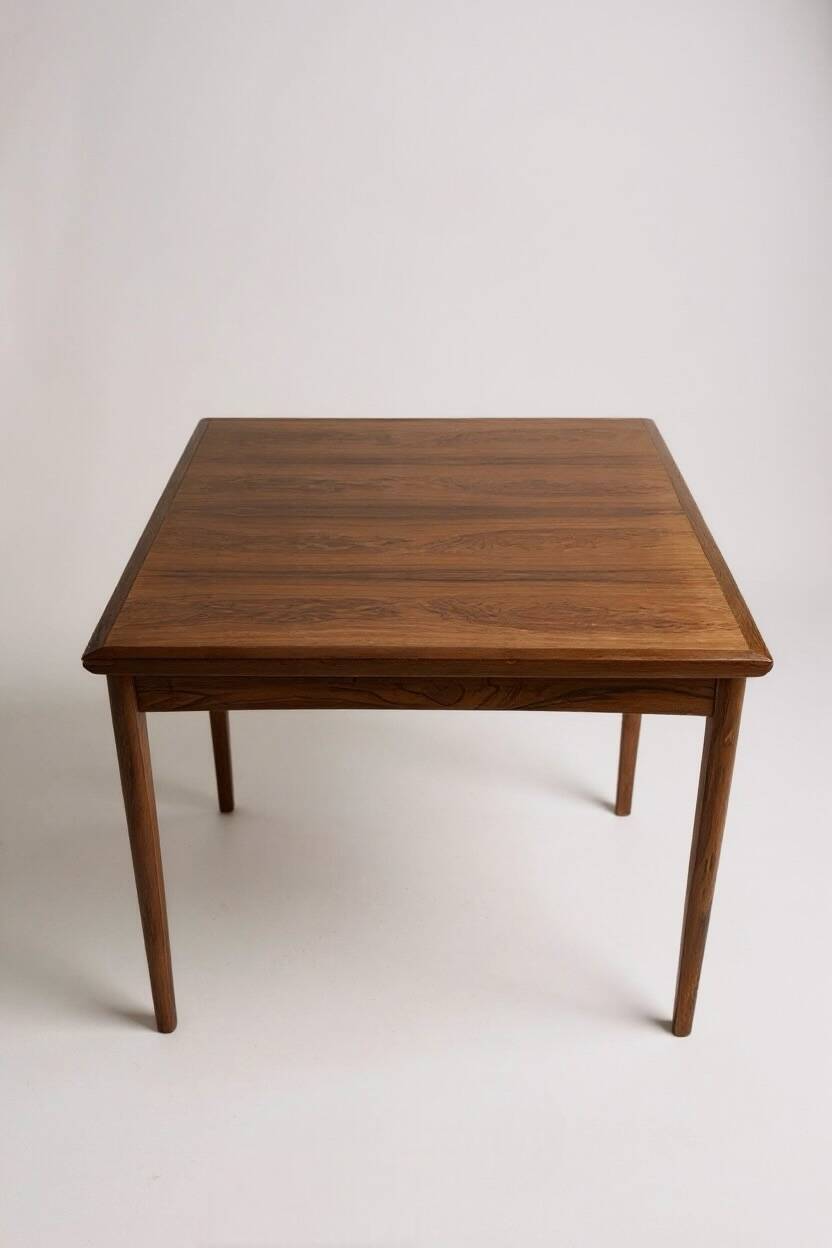 Table à manger carrée extensible scandinave - Poul Hundevad - 1960