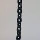 Vintage black brutalist chain floor candlestick