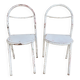 Paire de chaises Mobilor, en métal et bois
