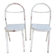 Paire de chaises Mobilor, en métal et bois
