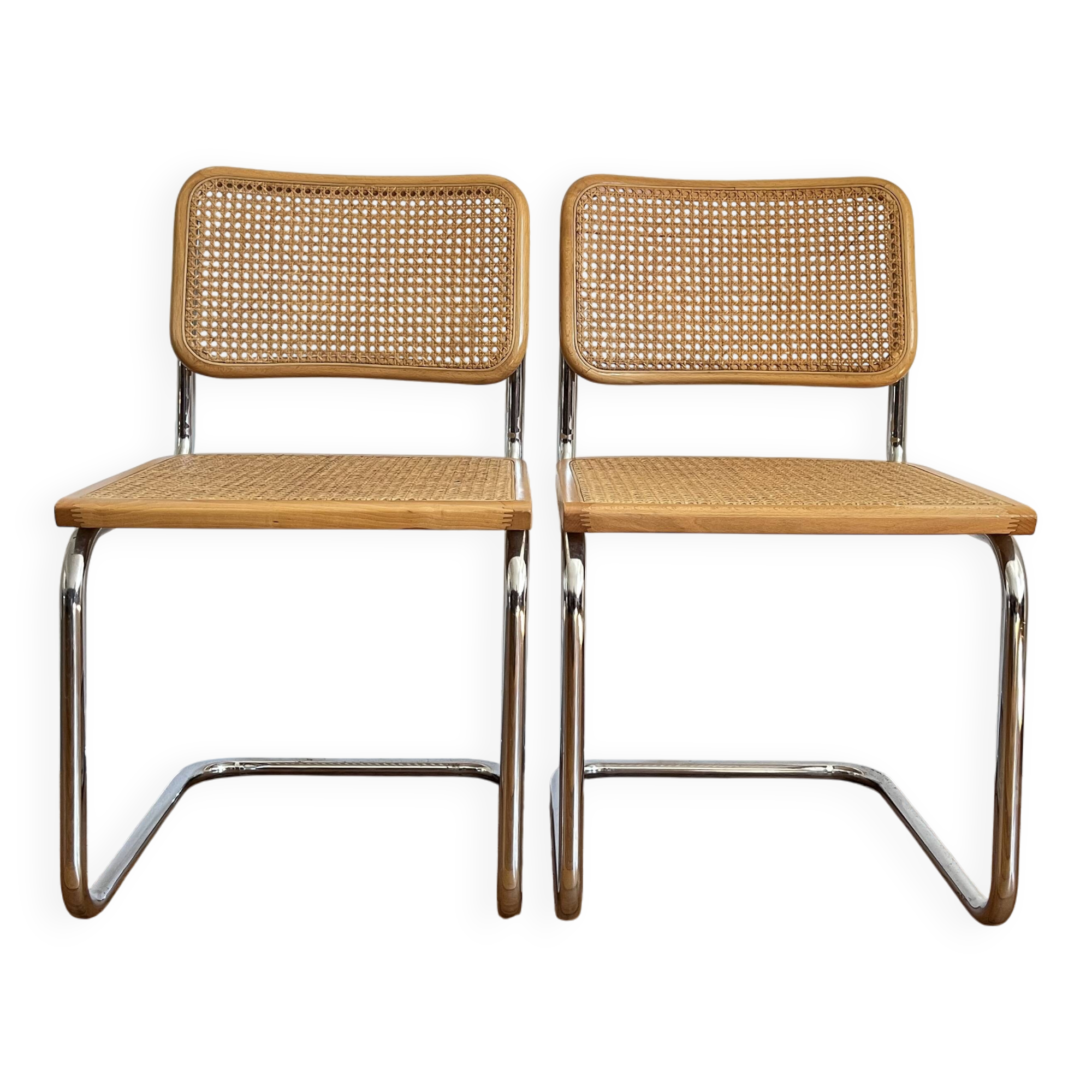 Set of 2 Cesca chairs by Marcel BREUER b32