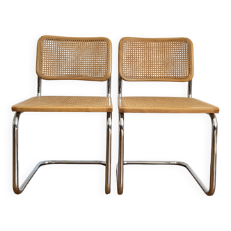 Set of 2 Cesca chairs by Marcel BREUER b32