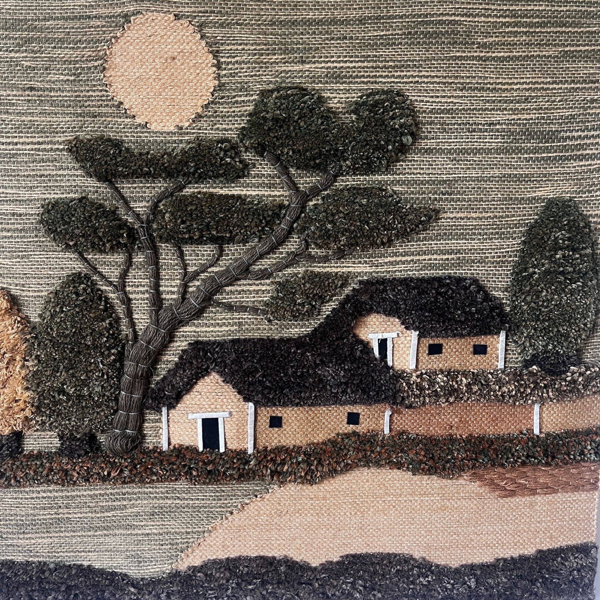 Vintage landscape tapestry