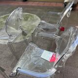 Set of 4 "Ghost" chairs - Philippe Starck - Kartell