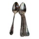 6 Small Silver-Plated Metal Spoons Boulenger Dessert Cutlery