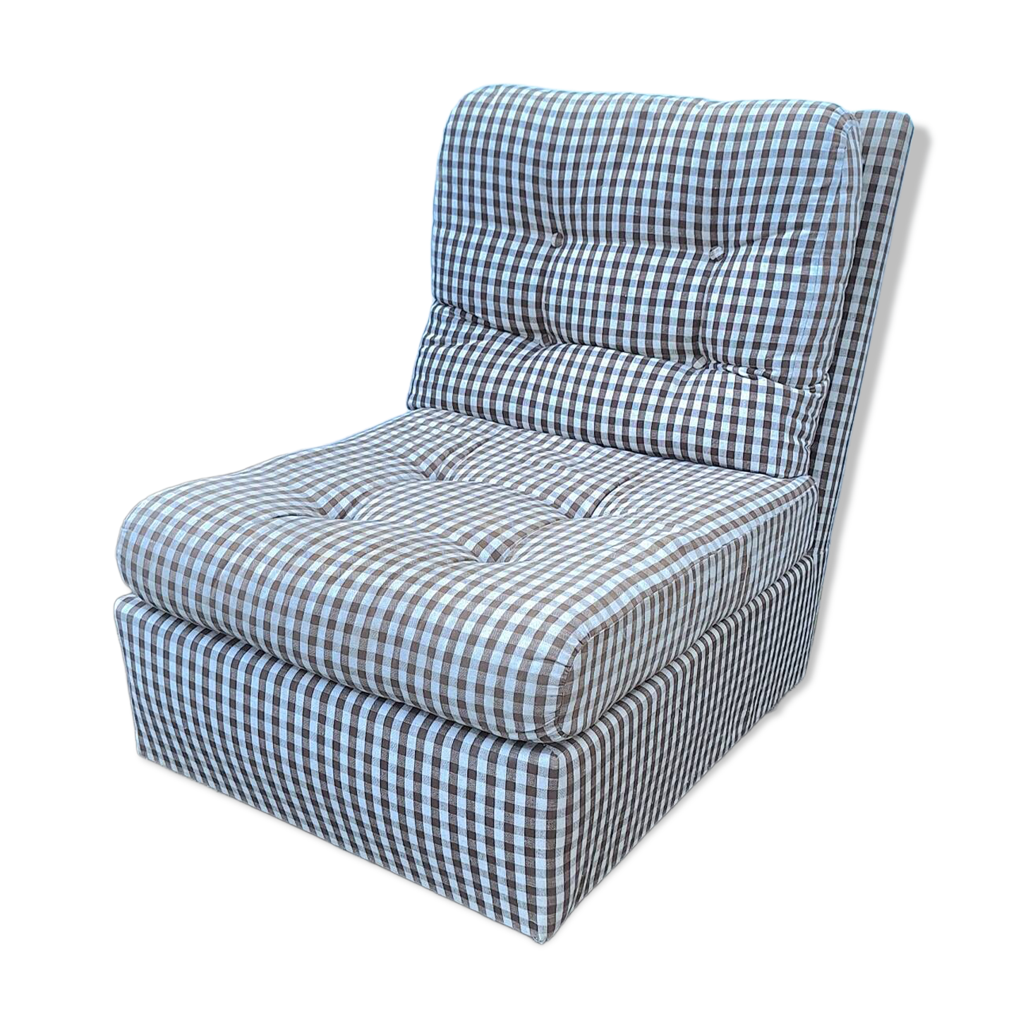 Vintage fabric armchair