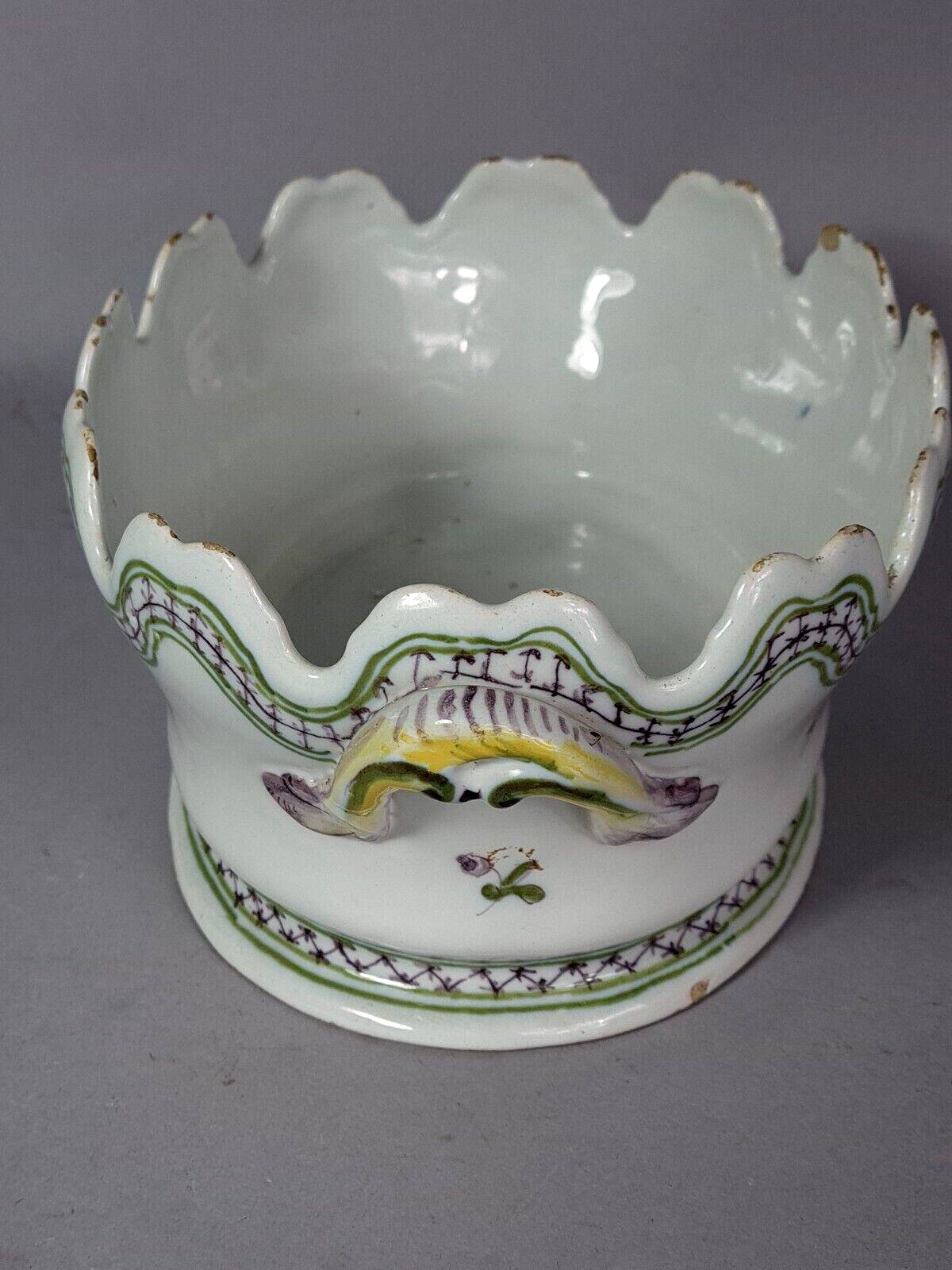 Ancien rafraîchissoir à verres céramique XIXe siècle