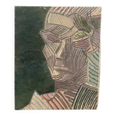 Paul cendron. self-portrait; oil on canvas; painting; cubism