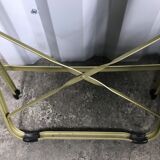 Suite of 4 foldable blue velvet event chairs