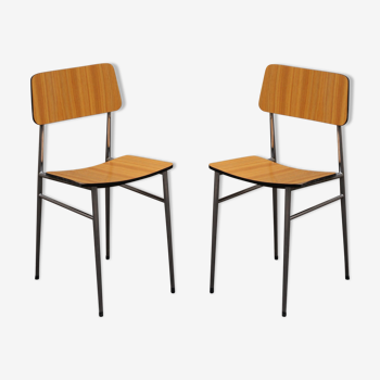 Pair of chairs in formica